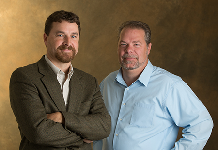 Myth busting psychology professors (L-R) Stephen Hupp, PhD, and Jeremey Jewell, PhD.