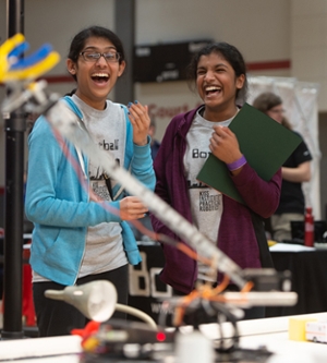 Victorious Ada Lovelace team members at 2019 SIUE Botball