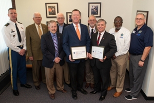 Pembrook-Walker receive ESGR Patriot Award.