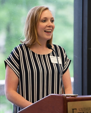 SIUE SON senior Hannah Greenwalt shared her admiration for donors who actively support students and the nursing profession’s continued growth.