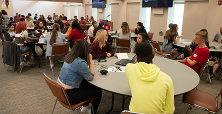 High school students from eight local high schools joined together to share stories during the Conversation Toward a Brighter Future 2.0 Summit.