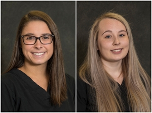 SIUE Nursing Students Casey Ernfelt and Ania Szyfer