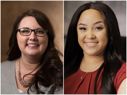 SIUE School of Nursing’s (L-R) Chelsea Howland and Ashley Whitlatch have been named as 40 Under 40 Emerging Nurse Leaders by the Illinois Nurses Foundation.